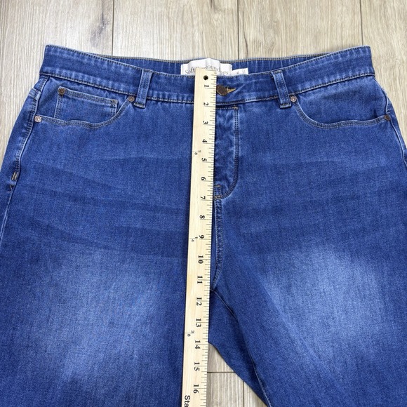 Soft Surroundings Women Pull On Bermuda Jean Shorts Size XL Denim - Picture 6 of 8
